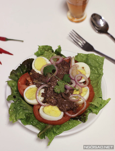 Cách làm món salad trộn thịt bò thanh mát, bổ dưỡng