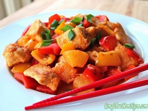 Cách làm mόn thịt gà xào chua ngọt kiểu Thái đơn giản - Cȏng thức Mόn ngon