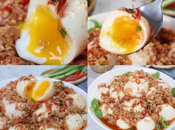 Cách làm món trứng lòng đào sốt Thái...