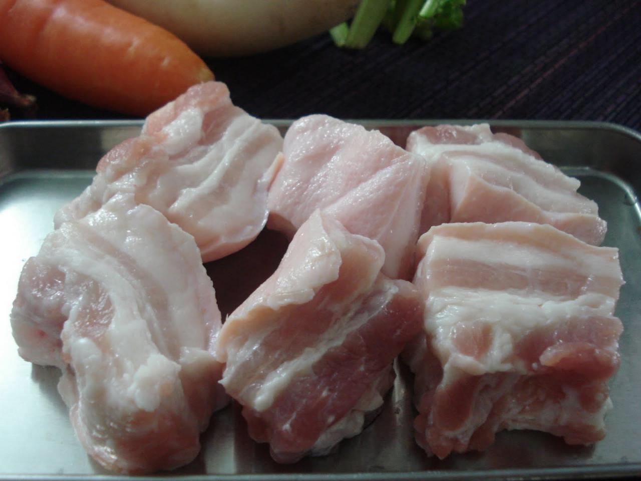 Thịt lợn kho củ cải kiểu Nhật