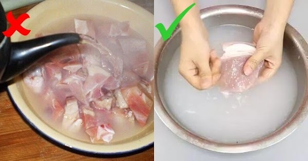 Ai cũng ăn thịt lợn nhưng luôn làm thịt bẩn thêm khi rửa; cho thứ bột này vào thịt lợn, sườn lợn sạch mà không cần chần với nước