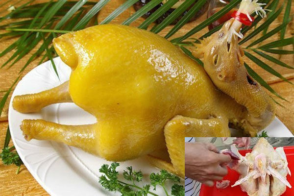 Luộc gà vịt để bụng hướng lên trên hay xuống dưới để da gà bóng vàng, thơm ngon chuẩn như nhà hàng