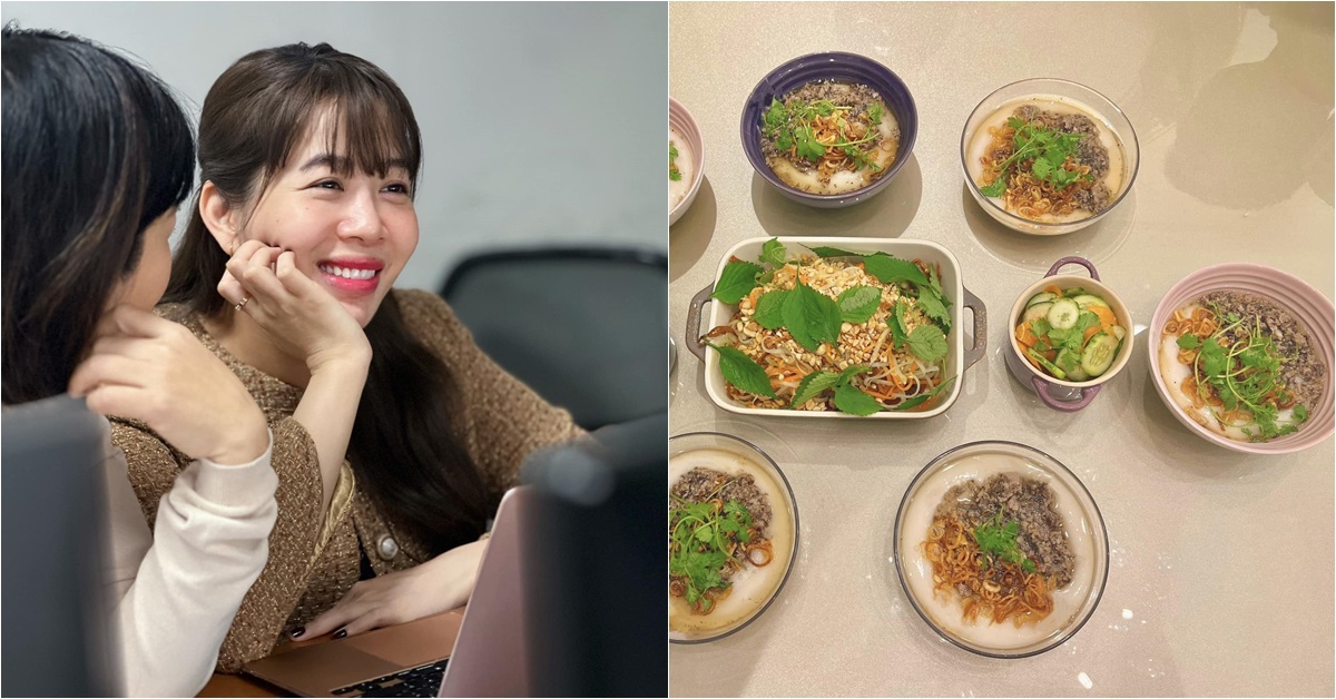 Nữ đạo diễn Ai Là Triệu Phú làm bánh đúc nóng mà trông quá hấp dẫn, cựu MC Ở Nhà Chủ Nhật chấm 10 điểm